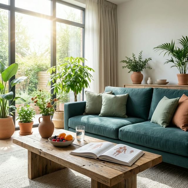 Modern wellness living room