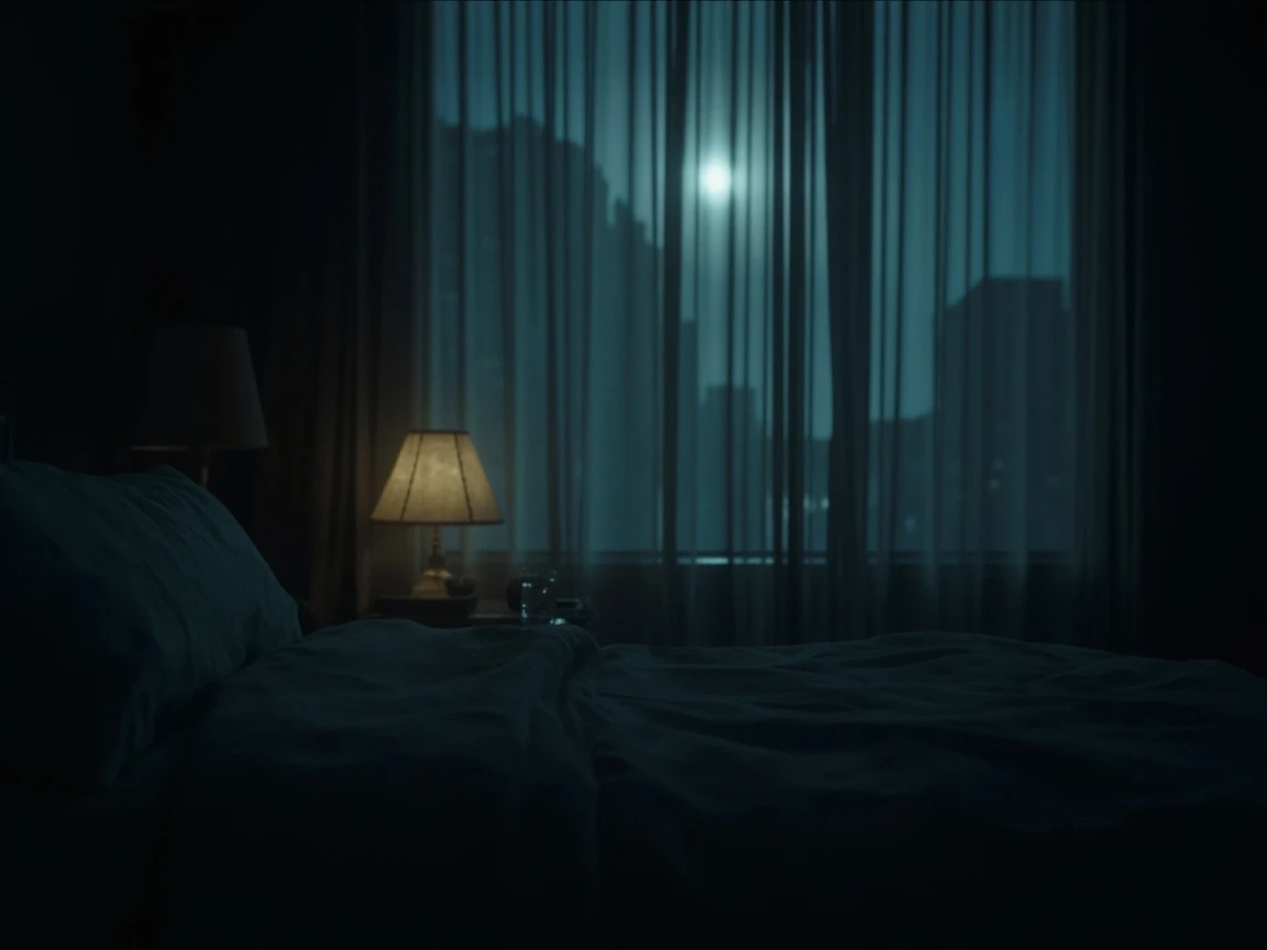 A calm dark bedroom, the setting where sleep quality is really won
